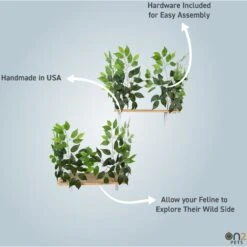 On2Pets Cat Canopy Wall Shelves -Mewhaus Shop 179084 PT5. AC SS1800 V1684772797