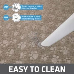 Drymate Premium Debossed Paw Cat Litter Trapping Mat, Taupe, X-Large, 28-in X 34-in -Mewhaus Shop 181550 PT4. AC SS1800 V1691002846