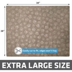 Drymate Premium Debossed Paw Cat Litter Trapping Mat, Taupe, X-Large, 28-in X 34-in -Mewhaus Shop 181550 PT5. AC SS1800 V1691003207
