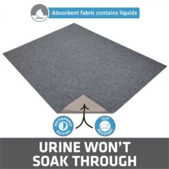 Drymate Jumbo Ridged Cat Litter Trapping Mat, Grey, 36-in X 47-in -Mewhaus Shop 181552 PT2. AC SS1800 V1689626759