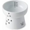 Necoichi Ceramic Elevated Cat Water Bowl