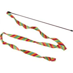 Ethical Pet Cat Prancer Fleece Frenzy Wand Cat Toy, Color Varies -Mewhaus Shop 189162 pt3. AC SS1800 V1565036286