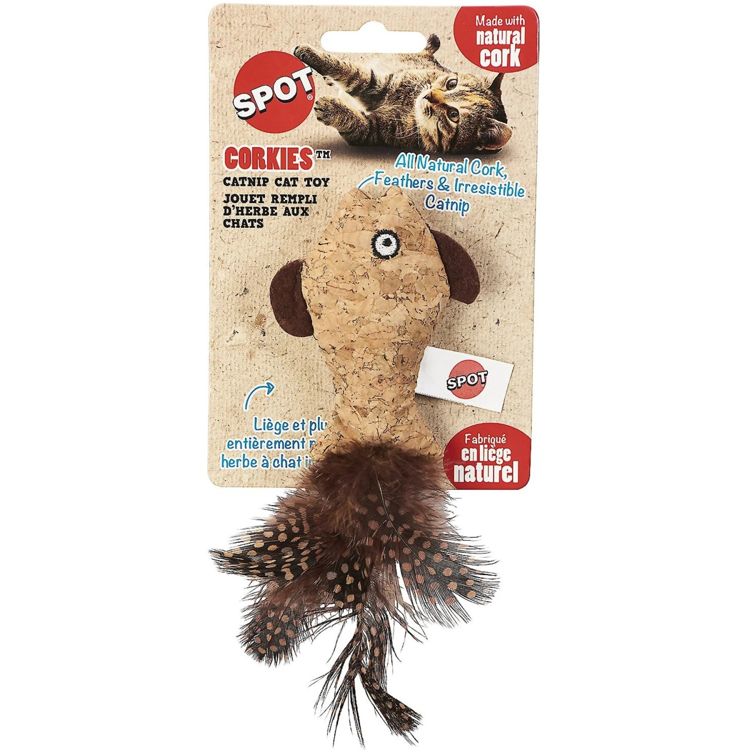 Ethical Pet Corkies Toy & Nip Cat Toy, Color Varies 2 Ethical Pet Corkies Toy & Nip Cat Toy, Color Varies - Image 2