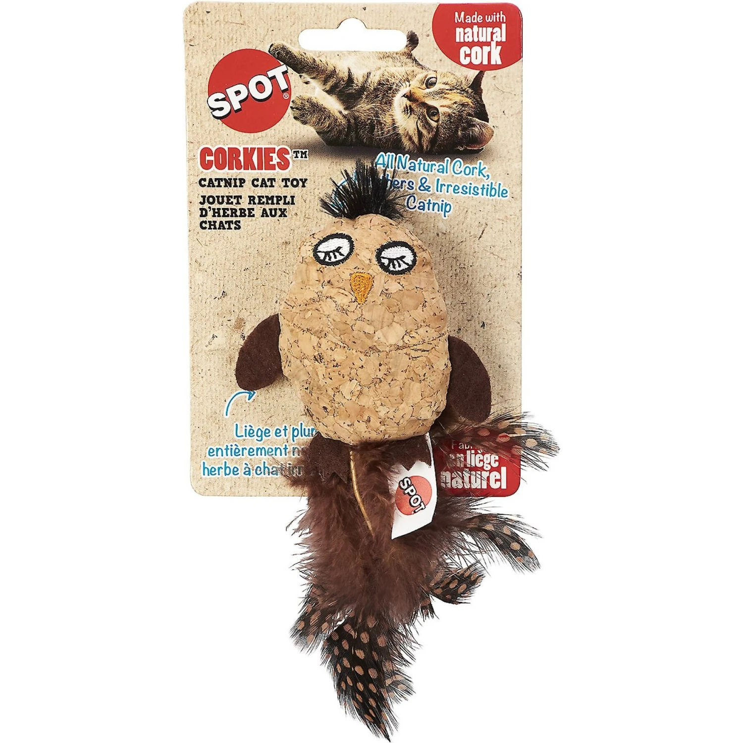 Ethical Pet Corkies Toy & Nip Cat Toy, Color Varies 3 Ethical Pet Corkies Toy & Nip Cat Toy, Color Varies - Image 3