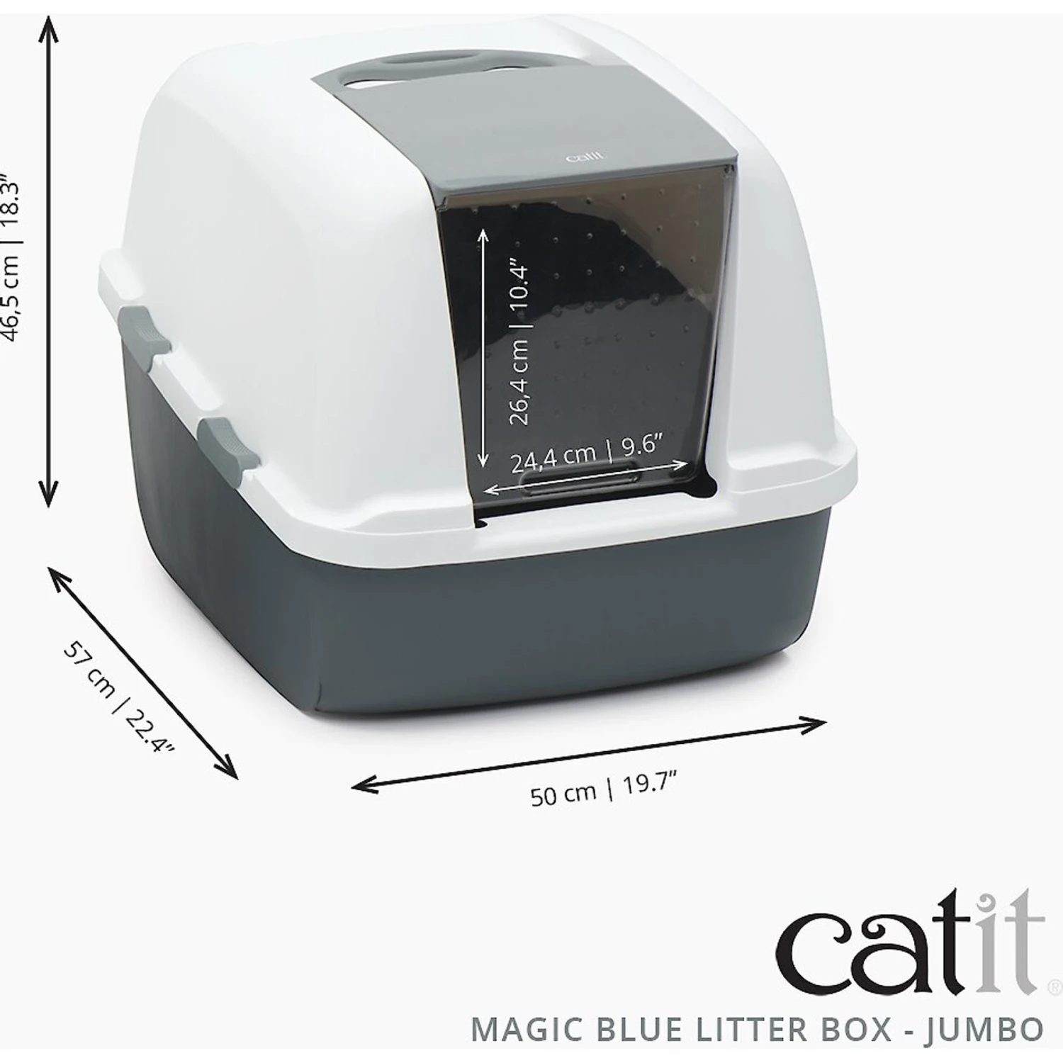 Catit Magic Blue Cat Litter Box 2 Catit Magic Blue Cat Litter Box - Image 2