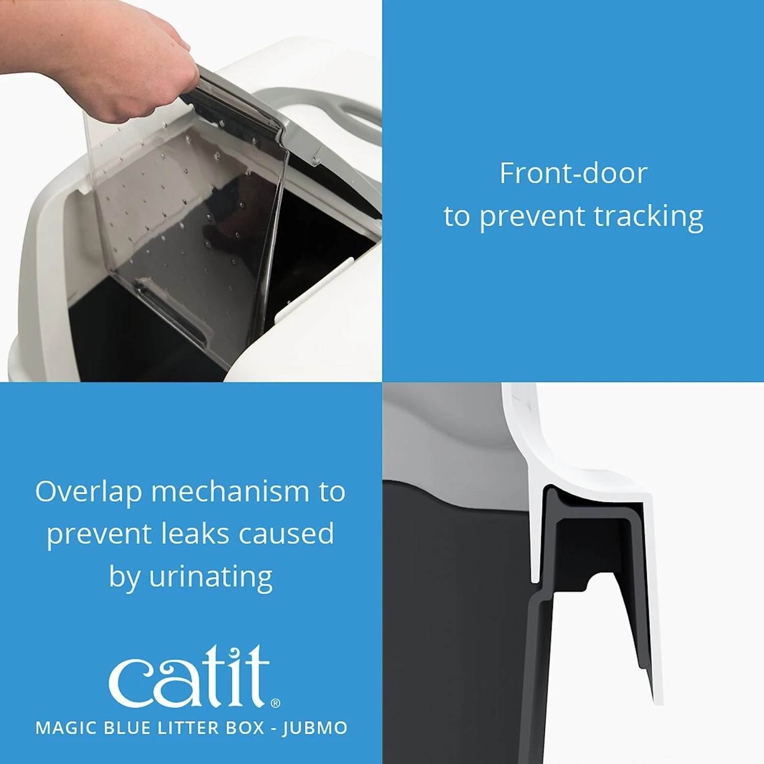 Catit Magic Blue Cat Litter Box 4 Catit Magic Blue Cat Litter Box - Image 4