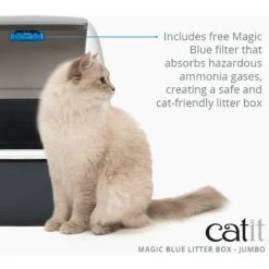 Catit Magic Blue Cat Litter Box 12 Catit Magic Blue Cat Litter Box -Mewhaus Shop 191588 PT4. AC SS1800 V1628094076