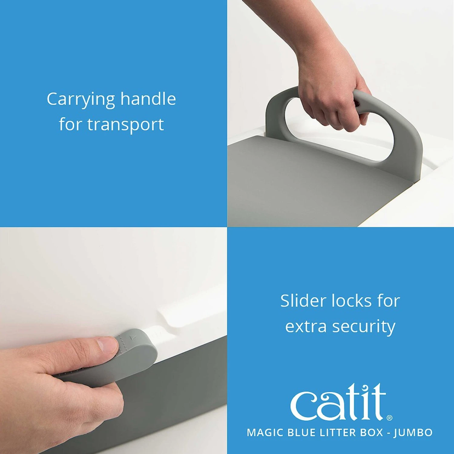 Catit Magic Blue Cat Litter Box 7 Catit Magic Blue Cat Litter Box - Image 7