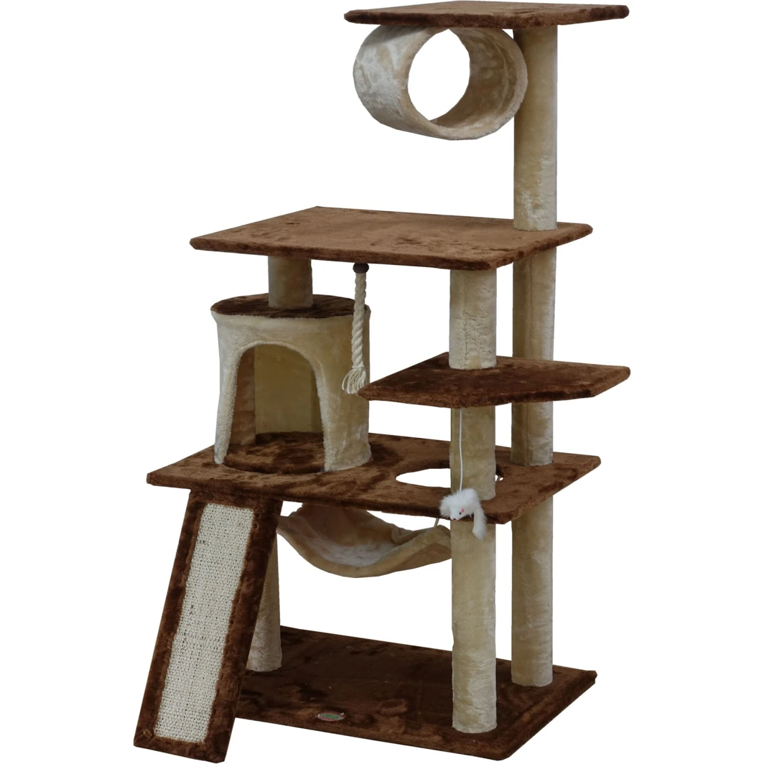 Go Pet Club 53-in Faux Fur Cat Tree & Condo 4 Go Pet Club 53-in Faux Fur Cat Tree & Condo - Image 4