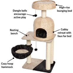 MidWest Feline Nuvo Reid 51.75-in Modern Wicker Cat Tree & Condo 6 MidWest Feline Nuvo Reid 51.75-in Modern Wicker Cat Tree & Condo -Mewhaus Shop 198509 PT2. AC SS1800 V1582739163