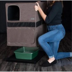 Pet Gear Prp Pawty Space Saver Cat Litter Box Enclosure -Mewhaus Shop 200702 PT4. AC SS1800 V1573165076