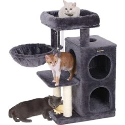 FEANDREA 32.7-in Faux Fleece Cat Tree & Condo -Mewhaus Shop 205244 PT7. AC SS1800 V1648065392