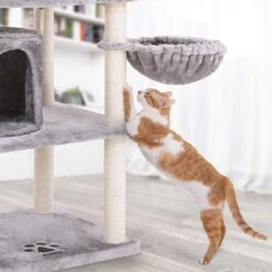 FEANDREA 55.1-in Faux Fleece Cat Tree & Condo 12 FEANDREA 55.1-in Faux Fleece Cat Tree & Condo -Mewhaus Shop 205247 PT3. AC SS1800 V1648066331
