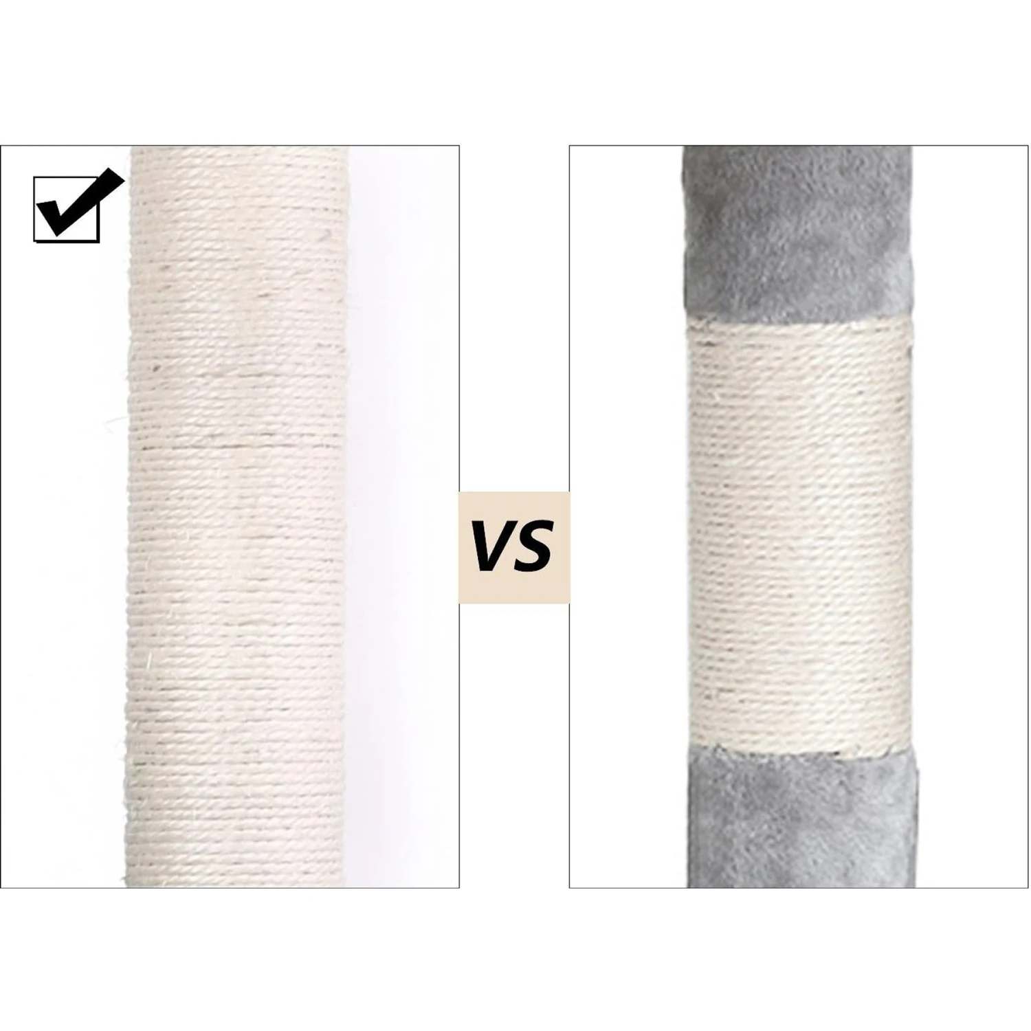 FEANDREA 55.1-in Faux Fleece Cat Tree & Condo 6 FEANDREA 55.1-in Faux Fleece Cat Tree & Condo - Image 6