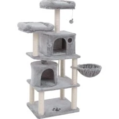 FEANDREA 55.1-in Faux Fleece Cat Tree & Condo 16 FEANDREA 55.1-in Faux Fleece Cat Tree & Condo -Mewhaus Shop 205247 PT7. AC SS1800 V1648063922