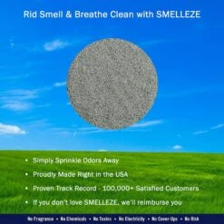 Smelleze Natural Pet Litter Deodorizer Granules, 2-lb Bottle -Mewhaus Shop 205621 PT2. AC SS1800 V1628703071
