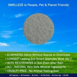 Smelleze Natural Pet Litter Deodorizer Granules, 2-lb Bottle -Mewhaus Shop 205621 PT4. AC SS1800 V1628703690