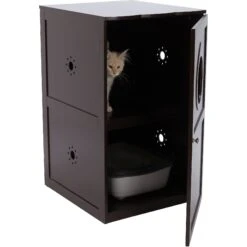 TRIXIE 2-Story Wooden Cat Litter Box Enclosure 6 TRIXIE 2-Story Wooden Cat Litter Box Enclosure -Mewhaus Shop 207461 PT2. AC SS1800 V1584023943