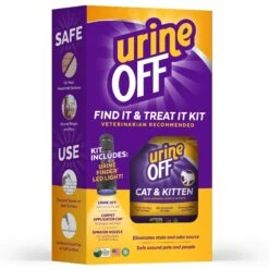 Urine Off Find It & Treat It Kit Stain & Odor Remover & Hi-Power LED Urine Finder