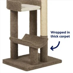Frisco 69-in Real Carpet Wooden Cat Tree -Mewhaus Shop 208926 PT2. AC SS1800 V1667228667