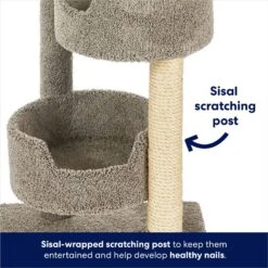 Frisco 65-in Real Carpet Wooden Cat Tree -Mewhaus Shop 208934 PT3. AC SS1800 V1667227201