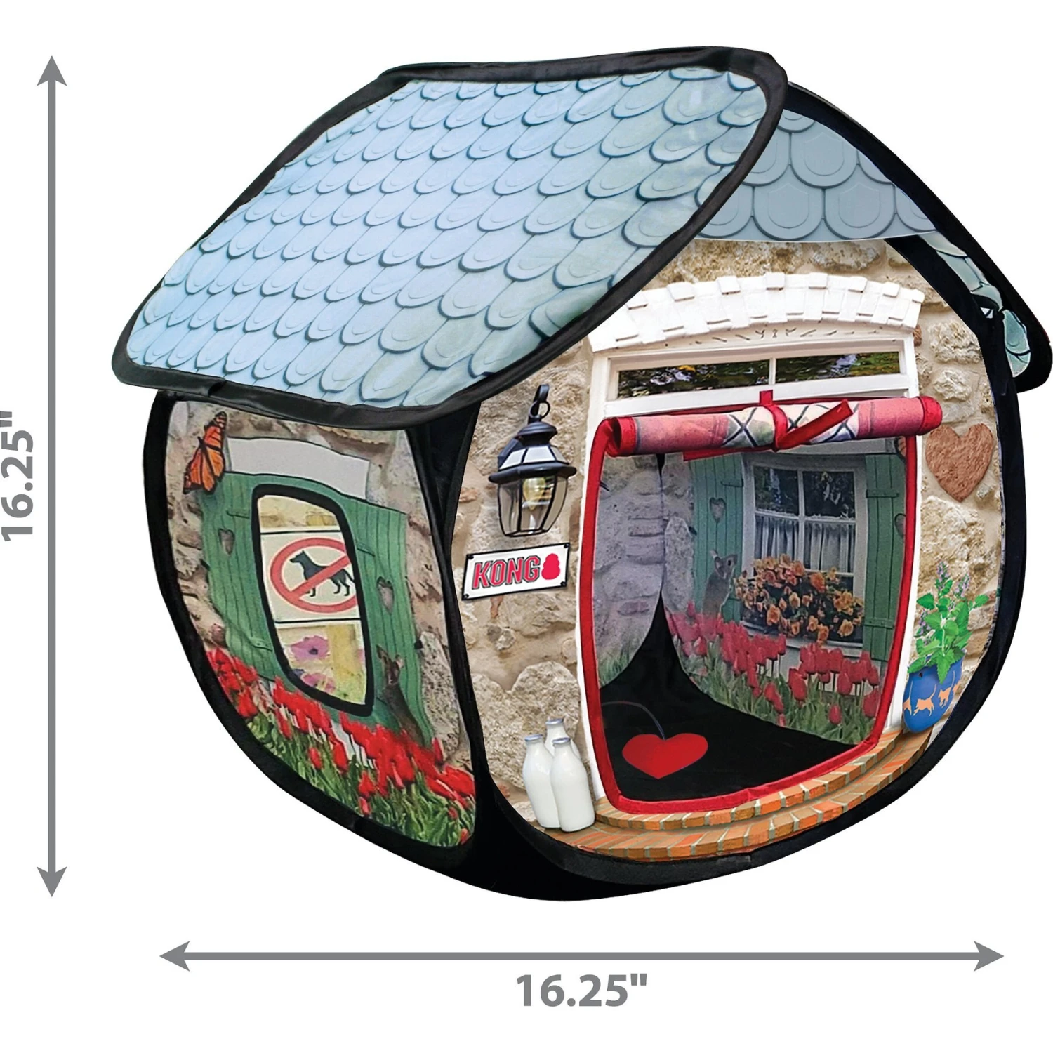 KONG Play Spaces Bungalow Cat Toy 2 KONG Play Spaces Bungalow Cat Toy - Image 2