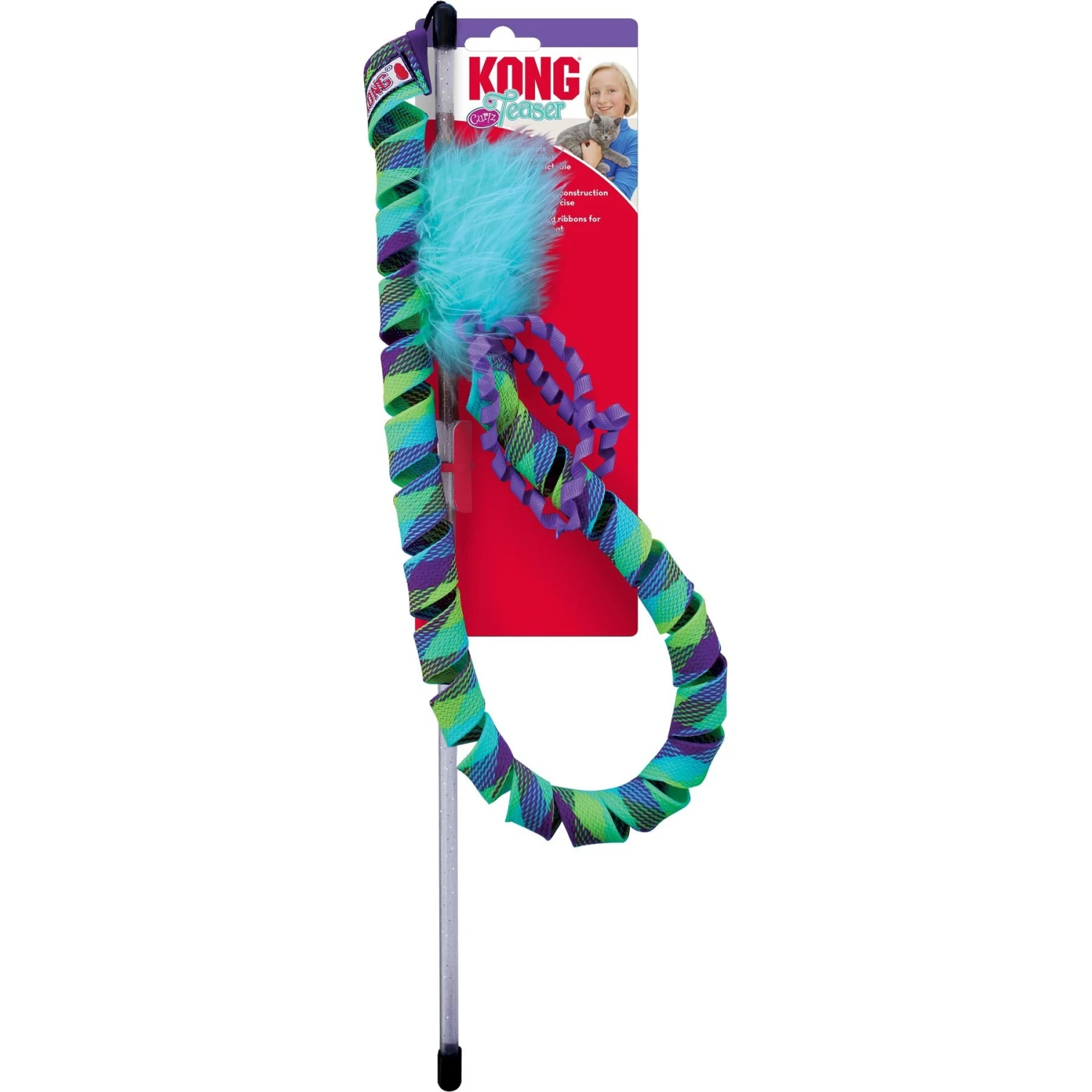 KONG Teaser Curlz Cat Toy 4 KONG Teaser Curlz Cat Toy - Image 4