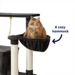 Frisco 66-in Cat Tree With Bed, Condo, Lounge Basket & Top Perch -Mewhaus Shop 214381 PT2. AC SS1800 V1667229521