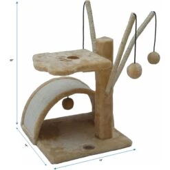 Go Pet Club 22-in Cat Tree Condo & Scratching Pad -Mewhaus Shop 216912 PT3. AC SS1800 V1671226283