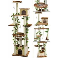 Go Pet Club 85-in Forest With Leaves Cat Tree, Beige/ Brown -Mewhaus Shop 217158 PT3. AC SS1800 V1702056887