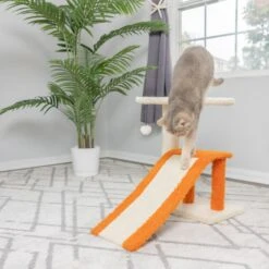 Armarkat Real Wood Sisal Carpet Ramp & Two-Level Platform Cat Tree -Mewhaus Shop 219008 PT2. AC SS1800 V1603326092