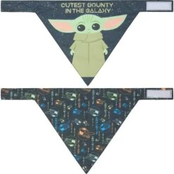 STAR WARS THE MANDALORIAN GROGU "Cutest Bounty" Reversible Dog & Cat Bandana -Mewhaus Shop 220290 PT6. AC SS1800 V1646442983