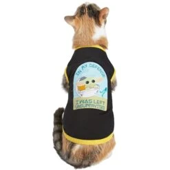 STAR WARS THE MANDALORIAN GROGU "Left Unsupervised" Dog & Cat T-Shirt -Mewhaus Shop 220345 PT2. AC SS1800 V1646180488