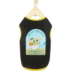 STAR WARS THE MANDALORIAN GROGU "Left Unsupervised" Dog & Cat T-Shirt -Mewhaus Shop 220345 PT4. AC SS1800 V1646175951