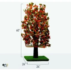 On2Pets 60-in Large Square Modern Cat Tree -Mewhaus Shop 220362 PT6. AC SS1800 V1671118307