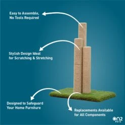 On2Pets Skyline 22-in Sisal Cat Scratching Post -Mewhaus Shop 220366 PT6. AC SS1800 V1684772850