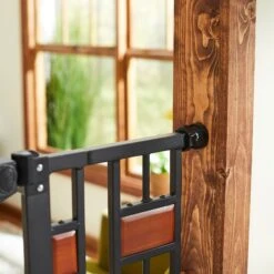 Frisco Wood Accents Extra Tall Auto-close Dog Gate -Mewhaus Shop 221968 PT3. AC SS1800 V1595282171