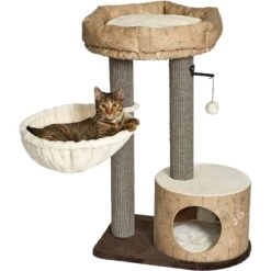 MidWest Feline Nuvo Cove 35-in Faux Fur Modern Cat Tree