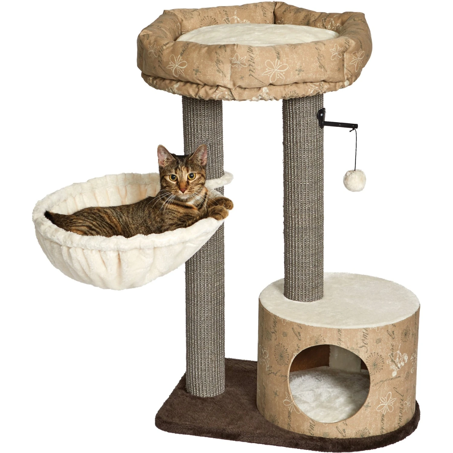 MidWest Feline Nuvo Cove 35-in Faux Fur Modern Cat Tree 1 MidWest Feline Nuvo Cove 35-in Faux Fur Modern Cat Tree