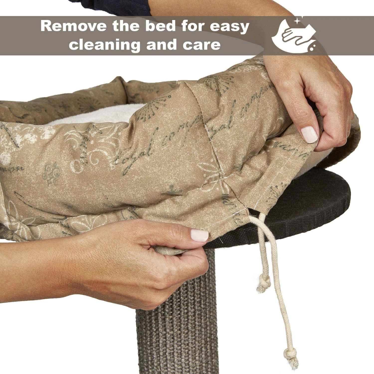 MidWest Feline Nuvo Cove 35-in Faux Fur Modern Cat Tree 6 MidWest Feline Nuvo Cove 35-in Faux Fur Modern Cat Tree - Image 6