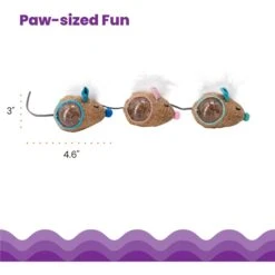 Catstages Mousin' Around Hide 'N Treat Dispenser Cat Toy, 3 Count -Mewhaus Shop 227096 PT4. AC SS1800 V1636508617