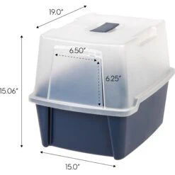 IRIS USA Enclosed With Front Door Flap & Scoop Cat Litter Box -Mewhaus Shop 231660 PT4. AC SS1800 V1680808957