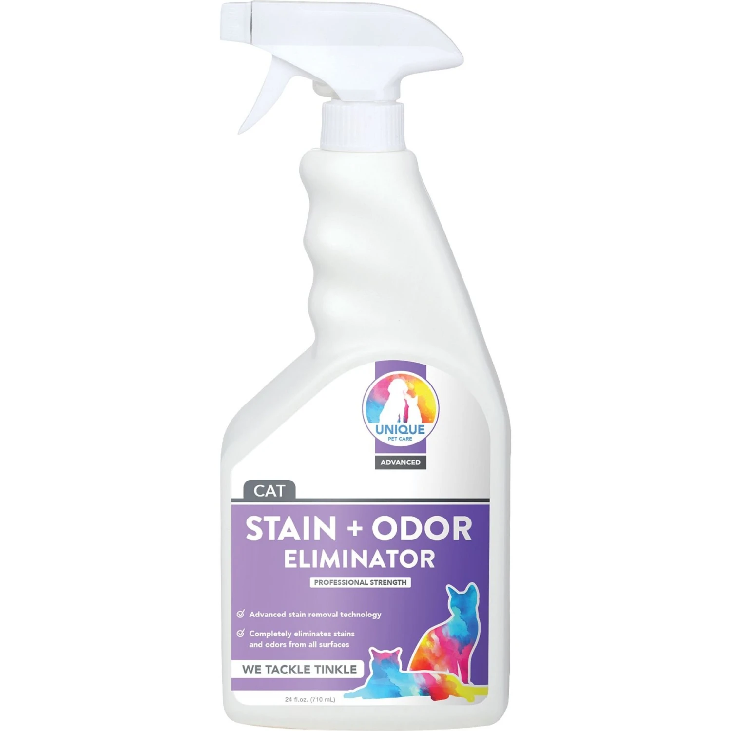Unique Pet Care Sweet Tangerine Cat Odor + Stain Remover, 24-oz Bottle 1 Unique Pet Care Sweet Tangerine Cat Odor + Stain Remover, 24-oz Bottle