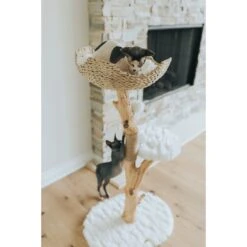 Mau Lifestyle Uni 41-in Faux Fur Basket Bed Cat Tree 13 Mau Lifestyle Uni 41-in Faux Fur Basket Bed Cat Tree -Mewhaus Shop 235558 PT4. AC SS1800 V1632799294