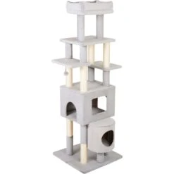 Frisco 71-in Faux Fur Cat Tree & Condo -Mewhaus Shop 236553 PT2. AC SS1800 V1637694220