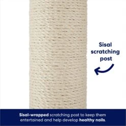 Frisco 35-in Heavy Duty Sisal Cat Scratching Post With Toy -Mewhaus Shop 238150 PT2. AC SS1800 V1667227026