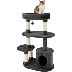 Frisco 48.25-in Heavy Duty Faux Fur Cat Tree & Condo -Mewhaus Shop 238154 PT2. AC SS1800 V1616075075