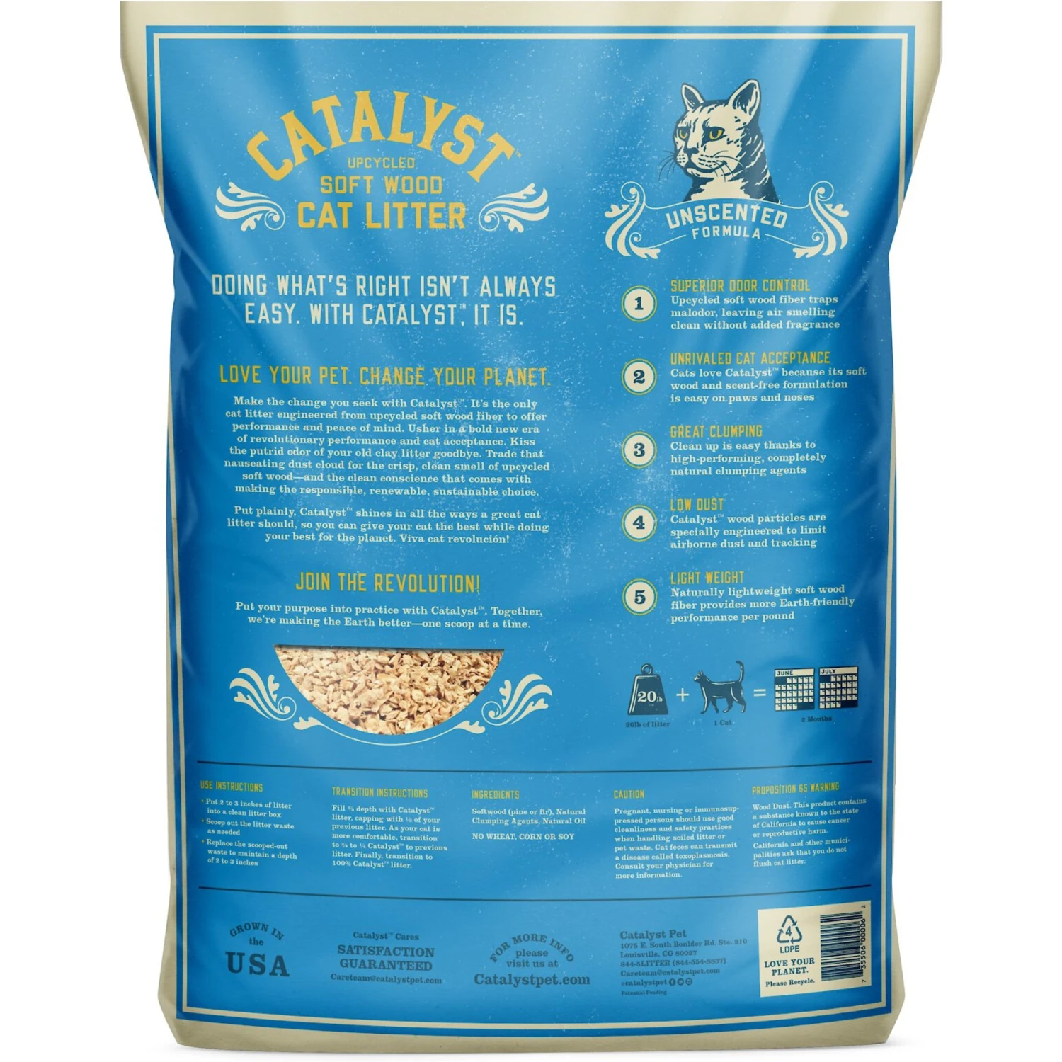 Catalyst Pet Unscented Formula Cat Litter 2 Catalyst Pet Unscented Formula Cat Litter - Image 2