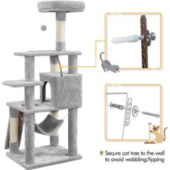 Yaheetech 60.5-in Plush Cat Tree & Condo 17 Yaheetech 60.5-in Plush Cat Tree & Condo -Mewhaus Shop 242622 PT8. AC SS1800 V1686153684