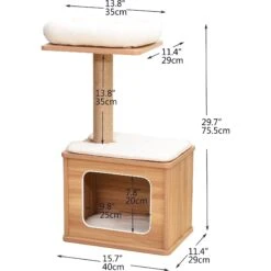 Catry 29.7-in Modern Jute Cat Tree & Condo -Mewhaus Shop 244330 PT7. AC SS1800 V1637109431